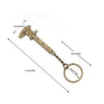 Mini metalinė liniuotė, vernjerinis slankmatis, raktų pakabukas, nešiojamas 0-4 cm, raktų žiedas, matavimo įrankis, krepšys, pakabinamas automobilio aksesuaras, juvelyrinis slankmatis bronza