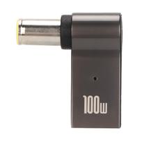 Type C Female Input to DC Adapter Portable PD Adapter Type C Female to 7.9x0.9mm Laptop Charging black