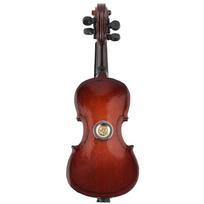 Liepos medienos violončelės formos ornamentas, trimatis dekoratyvinis lipdukas šaldytuvui