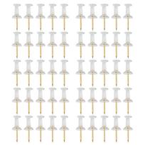 50/100Pieces Ball-shape Push Pins I-shape Map Pins Clear Pushpins for Cork Board Clear Sewing Pins for Fabric Sewing A