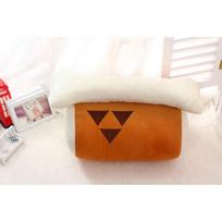 Lovely  45CM Monster Hunter Huge Grilled Meat Pillow Plush Barbecu with Big Bone Stuffed Toy 45cm