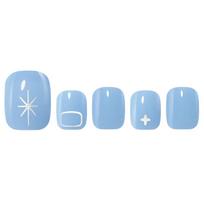 Wake Make Geliniai Pedikiūro Lipdukai (Easy Fit+) 10 rūšių 06Muted Blue