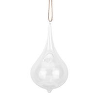 Hanging Teardrop Rope Terrarium for Air Plants Succulent Planters white