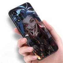 Arcane Jinx Anime Juodas Silikoninis Telefono Dėklas Xiaomi POCO X3 X4 NFC F5 M3 M4 M6 X5 X6 Pro F3 F4 GT 5G C55 C65 M5 POCO M6 Pro 5G gray