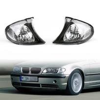 Posūkių žibintai - Krištoliniai skaidrūs su dūminiu apvadu tinka 02-05 BMW E46 3 serijos 4 durų Euro white