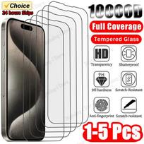 5Pcs Tempered Glass for IPhone 15 14 13 12 11 Pro Max Screen Protector for IPhone 12Mini 13Mini 7 8 14 Plus SE X XS XR Glass iphone 11 gryna