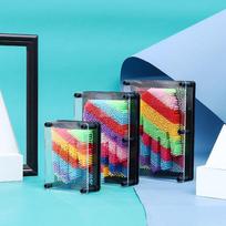 3D delnuko atspaudų žaislas: Keičiamas plastikinis rankos modelis su adatos įspaudu ir trimačiu rankos prisilietimu. Small white