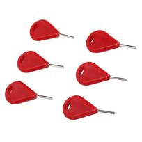 6Pcs Surfboard Fins Hexagon Key Longboard Surfing Board Fin Key Surfing Board Surfboard Fin Key Surfing Accessories raudona
