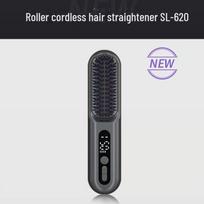 Lowra Rouge Roller Wireless Negative Ion Hair Comb – Damage-Free, Anti-Static, and Portable Electric Straightener.