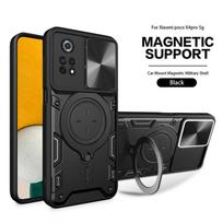 For Xiaomi Pocophone X4 Pro 5G Case Slide Camera Armor Phone Case For POCO X4 Pro poco x4pro x 4 pro 5g Ring Holder Back Cover For Poco X4 Pro 5G juoda