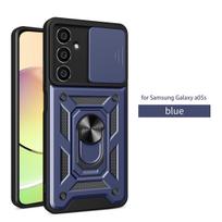 Atsparus smūgiams šarvuotas dėklas Samsung Galaxy A05 A05S A04 A04S A14 A24 A54 A34, automobilinis laikiklis, telefono dėklas Galaxy M14 M54 M53 M23 For Samsung A05 mėlyna