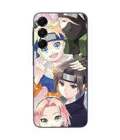 Case - Maniacase - Samsung Galaxy A16 - Silicone - Black - Kakashi Naruto Sasuke Sakura juoda
