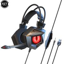 Sy-g15 Gaming Headsets Fone Gamer Stereo Surround Sound Pc Game Headphones With Microphone Wired Headsets For Computer Ps4 Xbox raudona