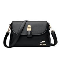 Stilingas viskas viename moteriškas krepšys-rankinė, aukštos klasės kengūros krepšys, moteriškas vieno peties, crossbody, skirtas vidutinio amžiaus mamoms juoda