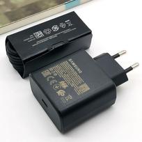 45W PD Charger Super Fast Charge Adapter For Galaxy S24 S20 S21 S22 S23 Plus Z Flip Fold 6 5 4 3 2 For iPhone 15 Pro Black-With 5A Cable