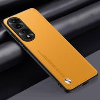 PU Odos Dėklas Honor 90 Pro 80 GT 70 60 50 Honor X7A X8A X9A Magic 5 Pro 4 3 Prabangus Hibridinis Kietas Telefono Dėklas Minkštas TPU Fundas For Magic 3 geltona