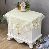 Universal Scarves Bedside Table Covers Dust Covers Water Dispensers Refrigerators Lace Washing Machines Coffee Tables Tablecloths Fabric Fabrics 100*100cm white