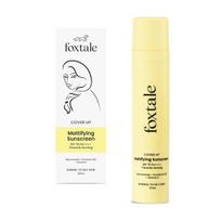 Foxtale SPF 70 Gelinis-kreminis apsauginis kremas nuo saulės riebiai odai | Aliejų kontroliuojantis apsauginis kremas nuo saulės su PA++++ ir niacinamidu | UVA UVB apsauga | Apsaugo nuo įdegio | 50 ml