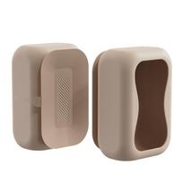 Silikoninis siurbtukas Servetėlių dėžutė Montuojama ant sienos Servetėlių laikymo dėžutė Dekoratyvinis didelės talpos servetėlių laikiklis Dozatorius Konteineris ruda