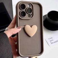 3D Širdelės Minkštas Silikoninis Telefono Dangtelis Skirtas Realme 11 12 13 Pro Plus 12X 5G C11 2021 C12 C15 C17 C2 C3 C67 C65 C63 C61 Apsauginis Dangtelis For Realme C3 gray