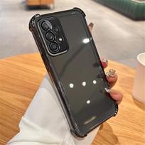Skaidrus dengimas Magnetinis laikiklis Telefono dėklas Samsung A13 A23 A33 A53 A73 A12 A22 A32 A52 A03 A52S Smūgiams atsparus Minkštas viršelis For Samsung A03 orange