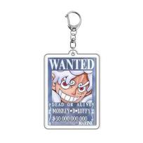 One Piece Acrylic Keychain Pendant Anime Game Accessories gray