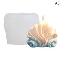 3D jūros kriauklių formos žvakės formos silikoninės formos Mielos papuošalų muilo formavimo formos, pasidaryk pats, papuošalų kūrimo įrankis pudingo saldainių kepimo forma