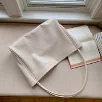 Simple Leisure Large Capacity Women's Bag Fashion Lazy Commuter Tote Bag Niche Shoulder Bag smėlis