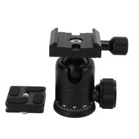Mini Tripod Ball Head 360 degrees  Rotating Panoramic Ball Head with 14 Inch Screw for SLR Camera Camcorder black