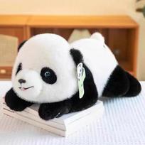 Naujo stiliaus Ppapa Panda pliušinis žaislas lėlės didžioji panda zoologijos sodo lėlė vaikiška gimtadienio dovana 70cm white