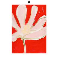 Abstract Flowers Vase Wall Art Posters Prints Canvas Decorative Painting Wall Decoration Mural Pictures Boho Living Room Decor 21cm×30cm NoFrame
