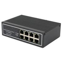 Ethernet Switch 8 Port ‑40 celsius  to 85 celsius  10100Mbps 1.5W RJ45 Ports Desktop Computer Accessories DC9V to