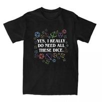 Men Women Dungeon And Dragon Dice Tabletop RPG T Shirts Accessories DND Game  T-shirt Clothes Fashion Tee Shirt S juoda