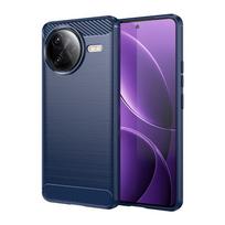 Skirtas Poco F7 Ultra 5G Dėklas, skirtas Xiaomi Poco F3 F4 F5 F6 F7 Pro Cover Anglies pluošto smūgiams atsparus silikoninis buferis, skirtas Poco F7 Ultra For Poco F7 Ultra mėlyna