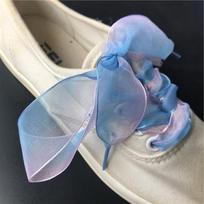 2,5 cm gradiento permatomi organzos batraiščiai 0.7m gray