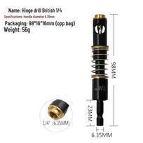 5mm Metric Hinge Drill with 1/4  Hex Handle for Woodworking