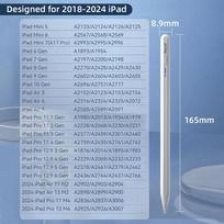 Stylus Pencil for iPad Air4 Air5 10th Gen Air 6th Gen Air 13 2024 Pro 12.9 inch 6th 7th 8th 9th Mini 7 2018-2024 with Palm Rejection Touch Screen Pen BP16