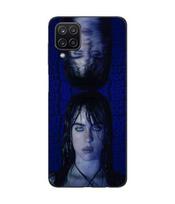Maniacase Samsung galaxy A12 case Billie Eilish wallpaper juoda