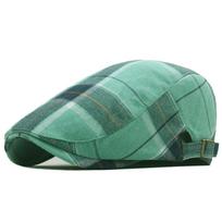 New Classic Plaid Beret Women Retro Art Leisure Hat for Men Spring Summer Breathable Baseball Cap Casual Suncap Outside Female