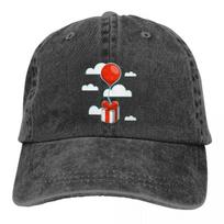 Washed Men's Baseball Cap Balloon Present Trucker Snapback Cowboy Caps Dad Hat Timmy Game Golf Hats Adjustable balta
