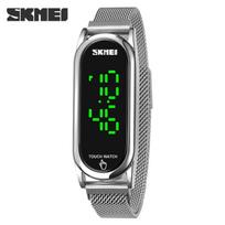 Fashion LED touch screen couple watch bracelet magnet mesh belt women's watch waterproof electronic watch sidabras