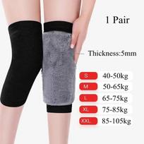 Knee Pad Winter Plush Thermal Knee Braces for Seniors Women Men Elastic Warm Leg Sleeves Arthritis Rheumatic Pain Office Rest S juoda