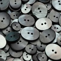Oval Two-Eye Clothing Buttons Imitation Shell Resin Suit Jacket Decorative Buttons Double-Sided Leather Coat Buttons 2 #[Two Eyes Oval Like White] 17mm