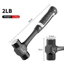 Z50 2LB-3LB Kūjis Sunkus Vienos dalies Kaltas Plienas Mūro Gręžimui Skaldymo Kūjai Pastatų Statyba Inžinieriaus Kūjis gray