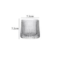 4vnt./2vnt./1vnt. Netaisyklingos viskio stiklinės, 160 ml besisukančios taurelės, besisukantis alaus brendžio kokteilis, geriamasis stiklinis vyno puodeliai 160ml