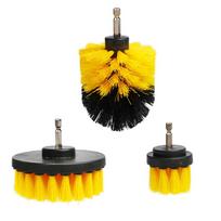 2/3.5/4'' Brush Attachment Set Power Scrubber Drill Brush Polisher Bathroom Cleaning Kit with Extender Kitchen Cleaning Tools black