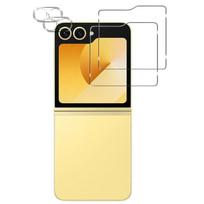 Tempered Glass for Samsung Galaxy Z FLIP 6 and Camera Protection [Pack of 2] Protective Glass Film Phonillico® skaidri