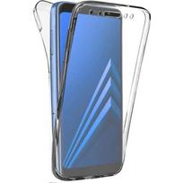 Case for Samsung Galaxy A6 2018 A600 - Full Body Silicone Transparent Two Parts Front Back Interlocking [Phonillico®] skaidri
