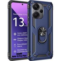 Case for Xiaomi Redmi Note 13 Pro+ 5G - Note 13 Pro Plus 5G, Navy Blue - Shockproof Rigid Back Ring