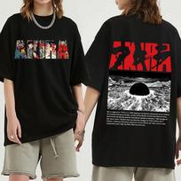 Japanese Anime Neo Tokyo Akira T Shirt Movie Science Fiction Unisexga Shotaro Kaneda Plus Size Women Clothing Cotton T-shirt L